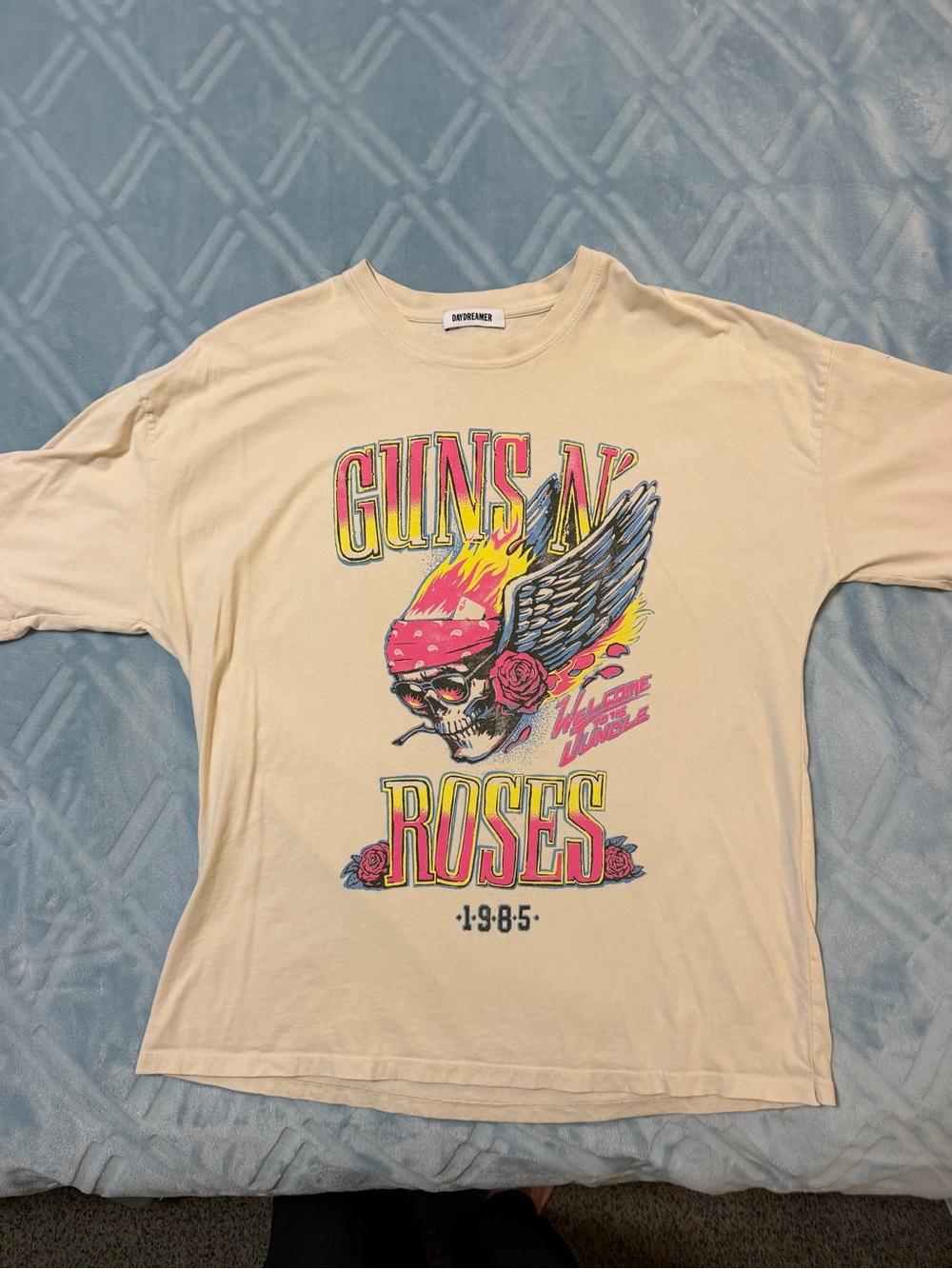 Daydreamer Guns N' Roses Graphic Tee - Cream M